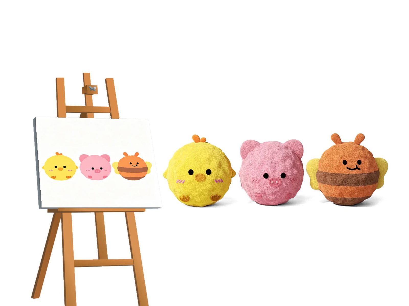 Squeaky Plush Pet Toy