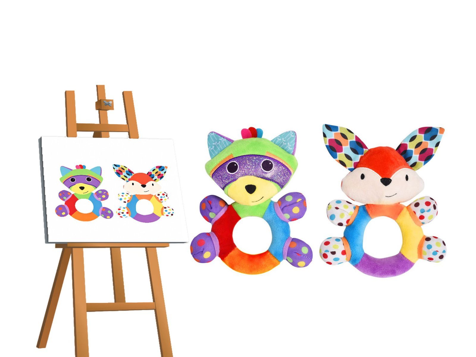 Custom Baby Plush Rattle