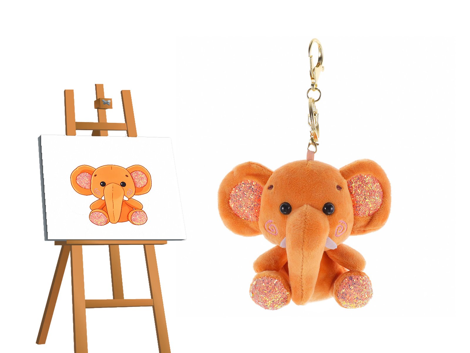 Animal Plush Keychains
